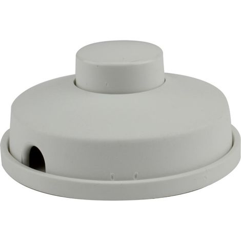 Fuß-Tretschalter 1pol 1A 250V 1A weiß Lampenzubehör (1/2)