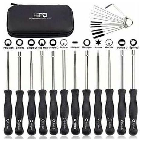 Ensemble de 12 outils de réglage de carburateur et tournevis de réglage pour moteur à 2 temps, pour débroussailleuses, tronçonneuses Poulan, Husqvarna, STHIL, Echo. (1/5)