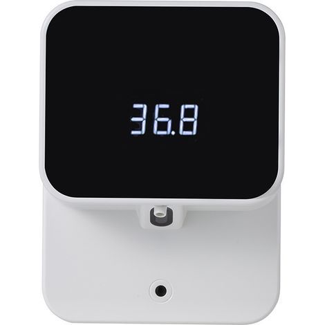 Automatic wall-mounted, touchless soap dispenser with LED display, 280ml foam soap dispenser, white (1/5)