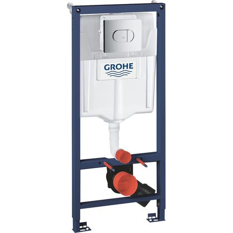 Grohe Solido - Set-Vorwandelement für Wand-WC und Betätigungsplatte Arena Cosmopolitan, Chrom 38981000