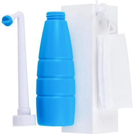 (13.5 Fl Oz (400 Ml)) Portable Washlet, Butt Cleaner, Outdoor, Easy Toilet, Convenient, Manual Operate, Storage Bag Included (1/5)