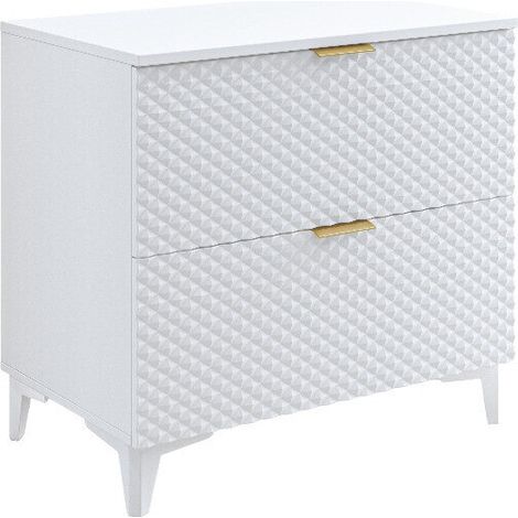 Armario de baño de pie para lavabo Liretu 102, Blanco, Colocada, Número de puertas: 0, 75x80x49cm, MDF, Aglomerado laminado, Número de cajones: 0