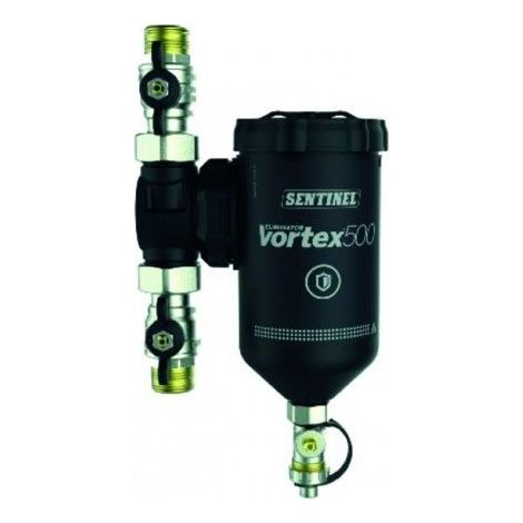 Sentinel – Filtre magnétique VORTEX 500 28mm – Débit jusqu'à 50l/min – Filtration magnétique 9000 Gauss – Installation 360° rapide