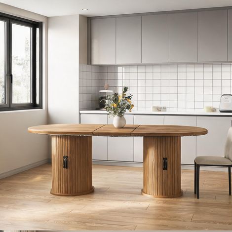 Table de salle à manger en MDF 150 x 80 x 75 cm (1/5)