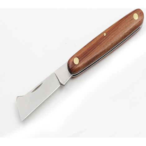 Gartenschere/Klappmesser aus Edelstahl Professionelles Veredelungsmesser mit ergonomischem Griff (1/5)