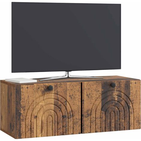Maison Exclusive - Wandmontierter TV-Schrank Altholz 78,5 x 31 x