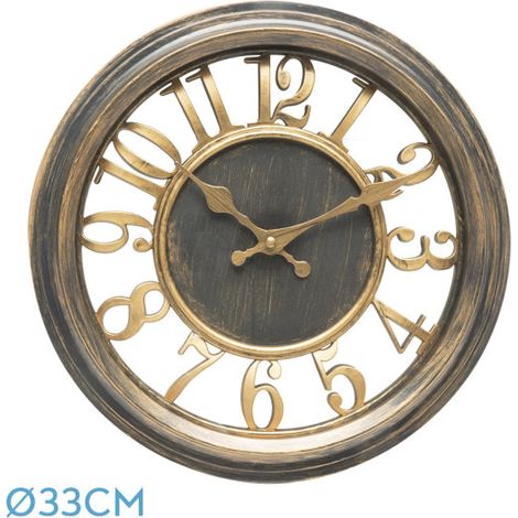 Reloj De Pared Limbo Cuero envejecido 33d Mov.continuo (1/3)