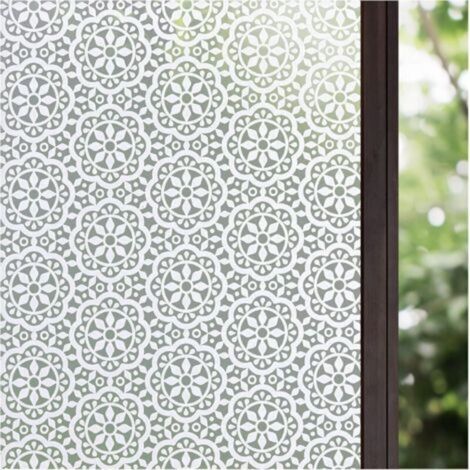 (30x300cm) Anti-Peep Electrostatic Adhesive Window Film Blackout Privacy Frosted Glass Window Film Decorative for Bathroom Home Kitchen Office (1/5)