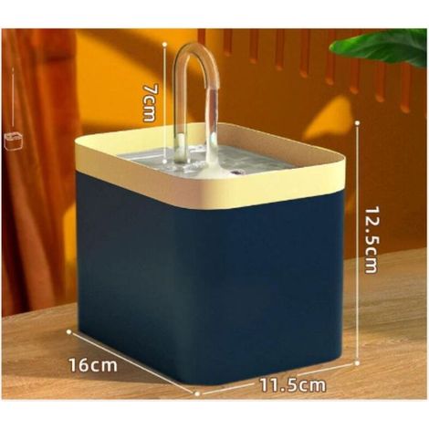 Fontaine À Eau pour Chat, Ultra Silencieuse 1.5 L Fontaine A Eau Chat sans Fil, Chat Fontaine d'eau pour Animaux De Compagnie avec Filtre pour Chats