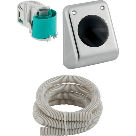 Geberit Systèmes de chasse d’eau - Commande pneumatique murale du rinçage, acier inoxydable 115.918.00.1 (1/2)