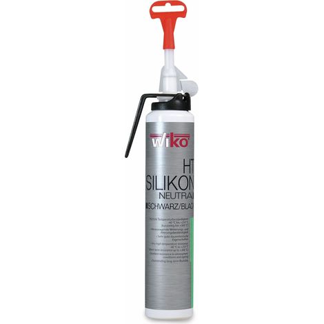 Mastic silicone WIKO BLACK-SIL, cartouche automatique 200 ml