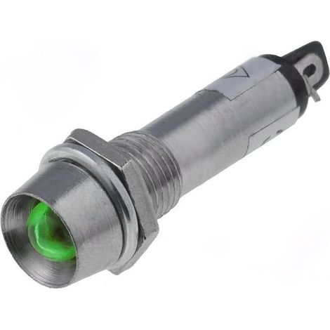 Piloto LED 24Vdc Luz VERDE Para Panel