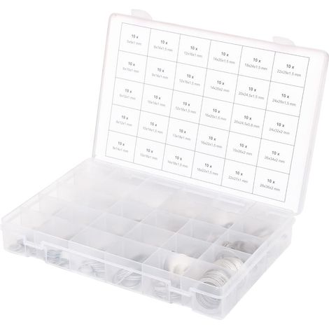 KS Tools 970.0160 Assortimento guarnizioni in alluminio, M5-28, 300 pz