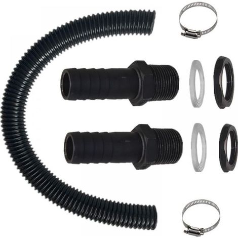 Raccord pagode en plastique de 25 mm pour seaux d'eau de pluie, raccord de tuyau en série pour seaux en plastique