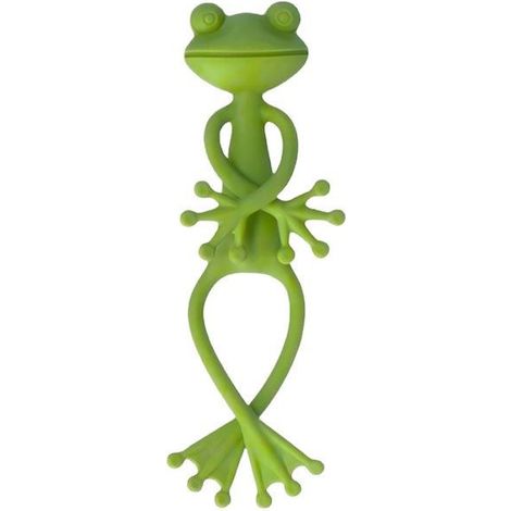 Un support à plantes en forme de grenouille, un joli et robuste support vert en forme de grenouille, idéal pour les plantes en pot, les succulentes, la décoration de jardin et comme cadeau original. (1/3)