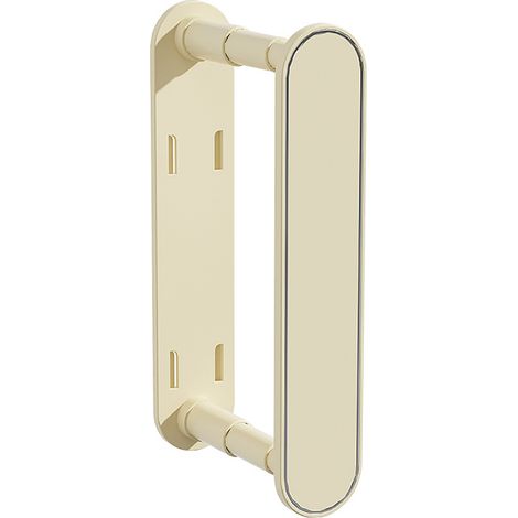 Cintre mural extensible sans perche en plastique, pliable, organiseur de vêtements pour placard buanderie, crème (1/5)
