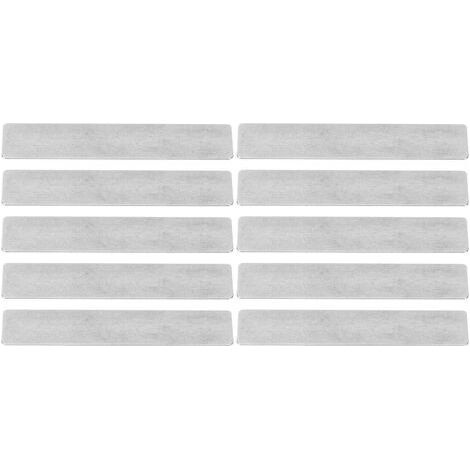 Lot de 10 plaques de soupape rectangulaires en fonte pour compresseur d'air, accessoires pour pompe et cylindre de 51 mm (1/4)