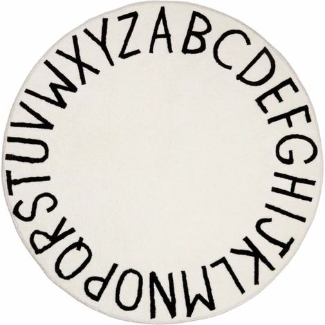 120cm Alphabet Soft Rug for Kids Room Non-slip Washable Kids Learning Game Rug for Living Room Decorative (1/5)