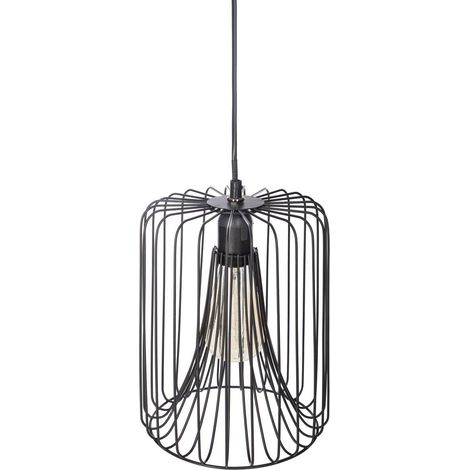 Suspension filaire Egio métal noir D20cm - Atmosphera créateur d'intérieur (1/2)
