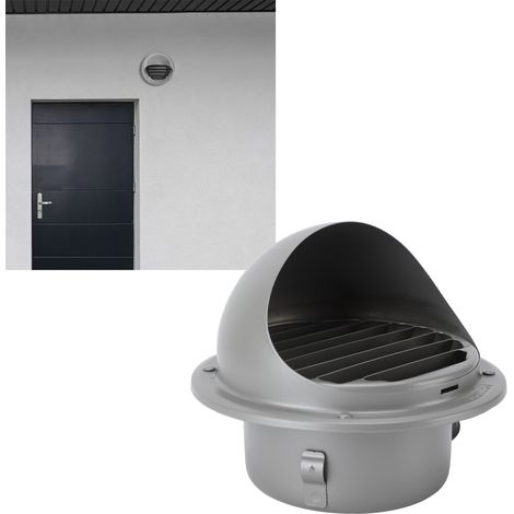 Grille d'Aération Circulaire Ventilation Louvres Inox Imperméable (1/5)