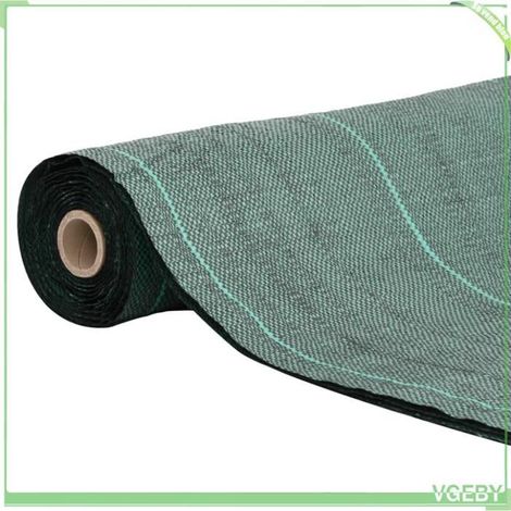 Membrane anti-mauvaises herbes - FAFEICY - 4005268 - Vert - 2 x 200 m - PP 60 g/m² stabilisé UV (1/5)