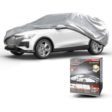 Bâche voiture All Weather Basic, bâche de voiture garage complet SUV taille L argent (1/5)