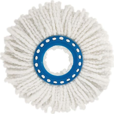 Lot de 2 Têtes de Rechange pour Balai Clean Twist, Idéal pour Carrelage et Sol en Pierre, Diamètre 16 cm (1/5)