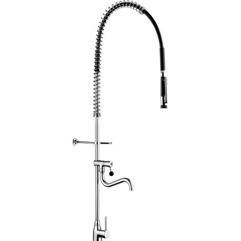 Delabie Geschirrspülbr. schw mit Mischer+Handbr. 433010, Auslaufvent. (1/4)
