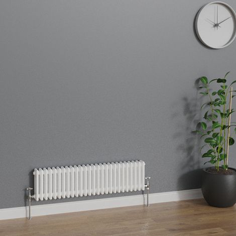 WarmeHaus Traditional Radiator White Triple Column 300x1192mm (1/5)