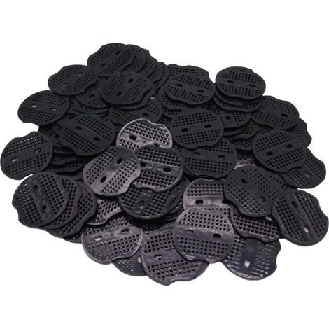 100 PCS Rondelles pour Piquets de Fixation en Acier pour bâche, Rondelle d'ancrage en U pour Piquets de Jardin, Piquets de Fixation Tente (1/5)