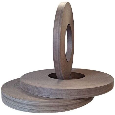 Bordo tranciato legno noce canaletto precollato 22 mm x 10 - 20 - 50 - 105 metri