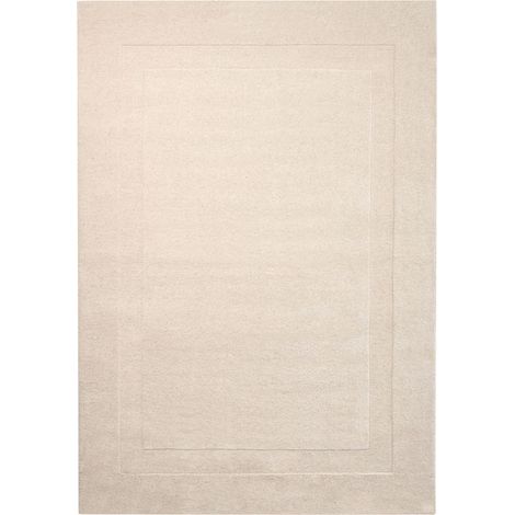 Teppich KARGIL Cremeweiß 200 x 300 cm Wolle