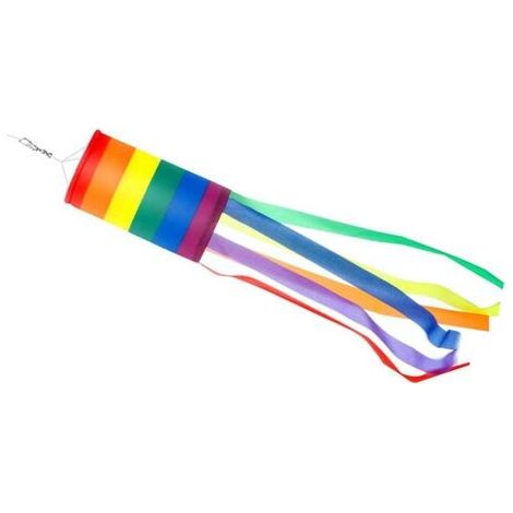Manche à vent arc-en-ciel 40 pouces, 2 pièces, décoration suspendue d'extérieur Durable pour cour, jardin, Patio, décoration de maison (1/5)