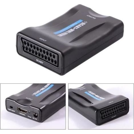 Adaptateur HDMI vers Péritel - 123 - Noir - MHL - Connecteur HDMI - Vidéo (1/4)