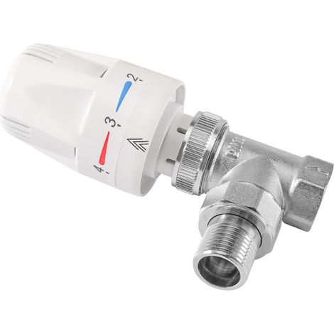 Vanne thermostatique DN15 1/2" - Contrôle de la température - Vanne thermostatique DN15 - Raccord anti-retour avec raccord fileté pour radiateurs (1/5)