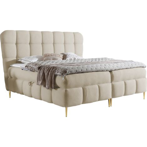 Cama continental Musica, Freya 210.03, Continental, Doble, 160x200, Tapiz, Somieres, 184x208x122cm