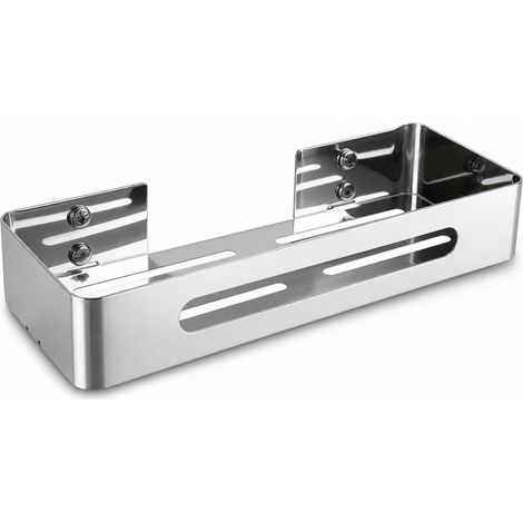 Étagère murale de douche 30 cm en acier inoxydable 304 brillant (1/5)