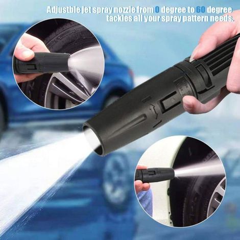 Lance avec buse turbo rotative, accessoires pour nettoyeurs haute pression, 2 en 1, haute durabilité, compatible avec Karcher K2 (1/5)