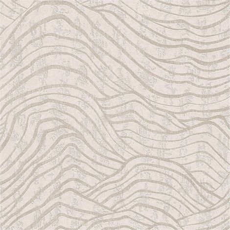 Graphic wallpaper wall Profhome 395072 non-woven wallpaper textured with abstract pattern shiny white silver 5.33 m2 (1/5)