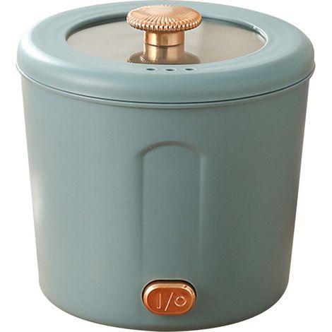 Mini Casserole Électrique pour Étudiants, Bureau et Voyage - Multifonction, Petit Format, Prise UE Bleue