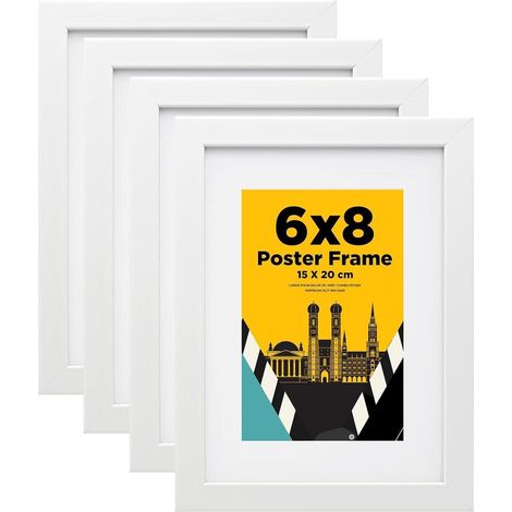 Egofine Bilderrahmen 15x20 cm 4er-Set Holzrahmen Acrylglas (1/5)