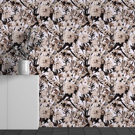 Papier peint panoramique - Motif Fleurs - 130 cm x 81 cm (1/3)
