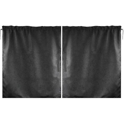 Trennvorhänge fürs Auto, Sonnenschutz für Camping, Sichtschutz fürs Autofenster – 138 x 82 cm – Schwarz (1/3)