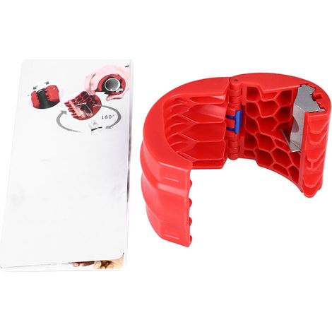 Coupe-tube PVC compact avec poignée ergonomique pour tuyaux plastique et drains