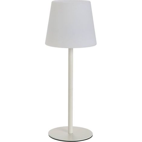 Lampe de table LED blanche sans fil pour ambiance moderne - blanc mat élégant (1/5)