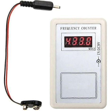 Drahtloser digitaler Frequenzzähler, Fernprüfdetektor mit Fernbedienung und Messwertanzeiger. (1/4)