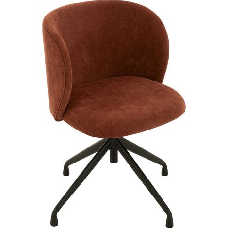 Chaise en bois rouge bordeaux assise textile design contemporain - Bordeaux profond (1/5)