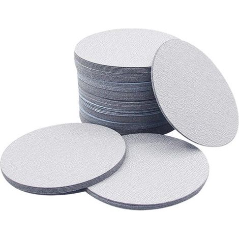 (100 Blatt) 5-Zoll-Polierschleifpapier, rundes, selbstklebendes Trockenschleifpapier, Körnung 100 (1/4)
