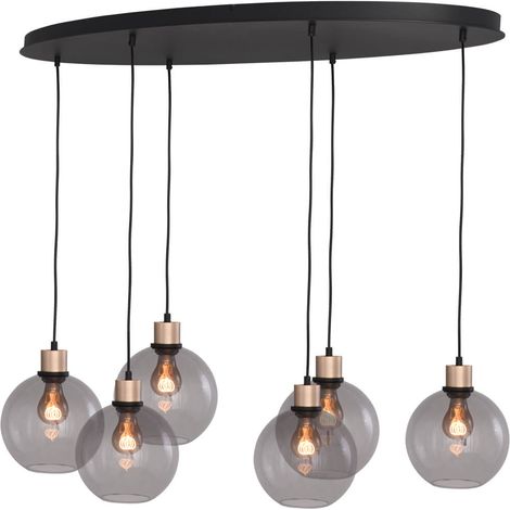 Lampe suspendue ovale Lazise Oval 6x Ø 20cm doré - 2644-05-02-130-50620 (1/3)