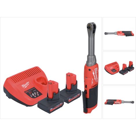 Milwaukee M12 FHIR14LR-502 Cricchetto ad alta velocità a batteria 12 V 47 Nm 1/4" Brushless + 2x batteria 5,0 Ah + caricabatteria (1/5)
